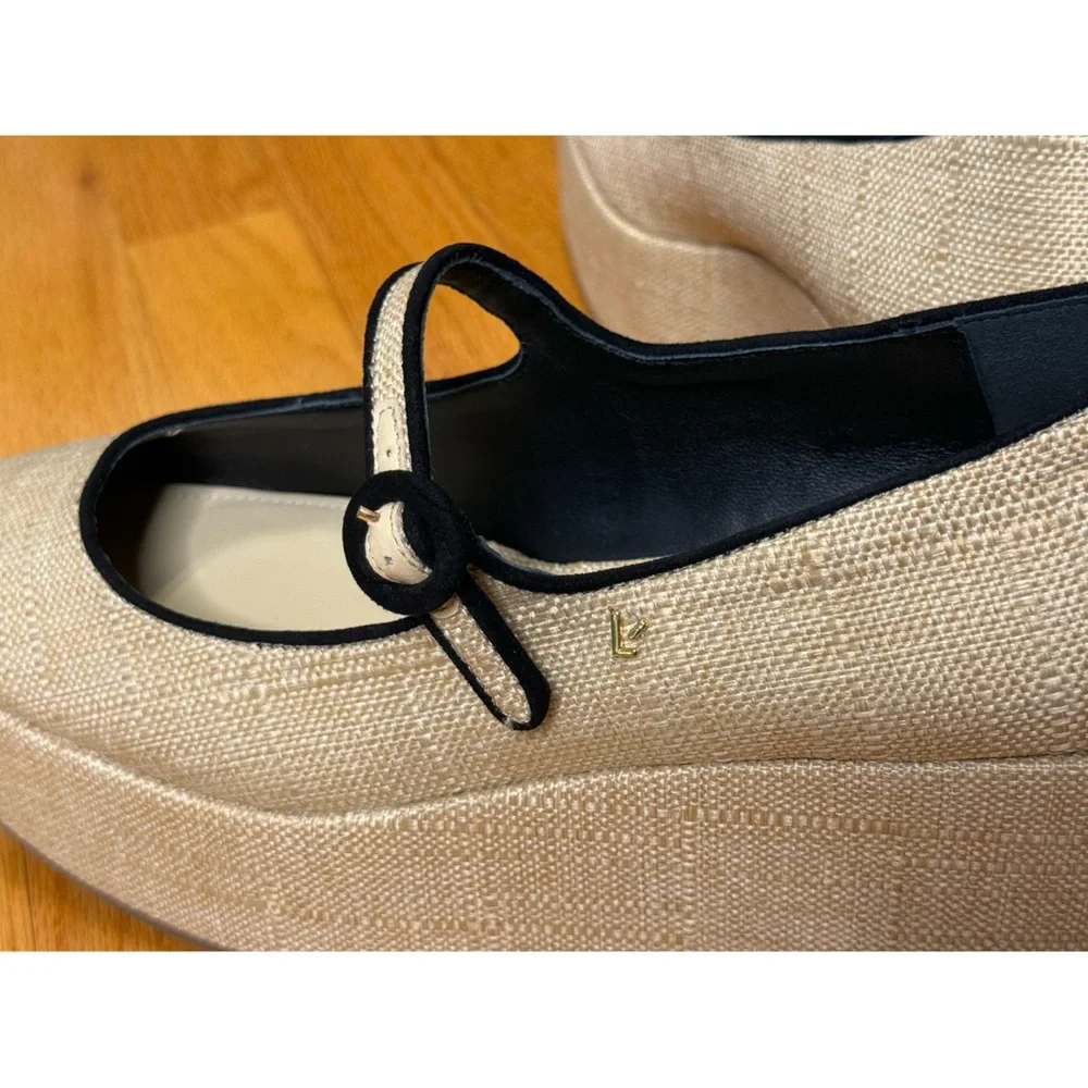 Larroudé Blair Flatform Mary Jane Shoes NWOT